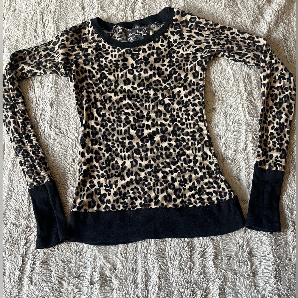 Animal Print Knit Top - Essentials by Full Tilt Girls